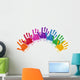 Rainbow Hands Wall Decal