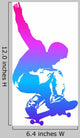 Pop Art Illustration Skateboarder