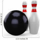 3D Black Bowling Ball Wall Decal