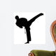 Karate - Black Silhouette Wall Decal