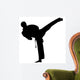 Karate - Black Silhouette Wall Decal