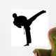 Karate - Black Silhouette Wall Decal