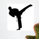 Karate - Black Silhouette Wall Decal
