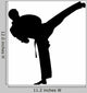 Karate - Black Silhouette Wall Decal