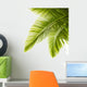 Palm Leaves White Wall Decal