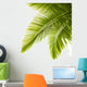 Palm Leaves White Wall Decal