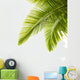 Palm Leaves White Wall Decal