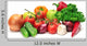 Fruits and Vegetables White Wall Decal