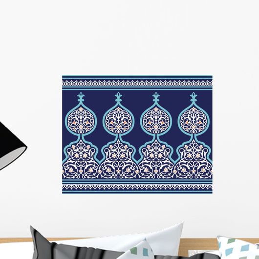 Tanger Seamless Floral Border Wall Decal