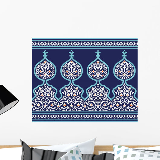 Tanger Seamless Floral Border Wall Decal