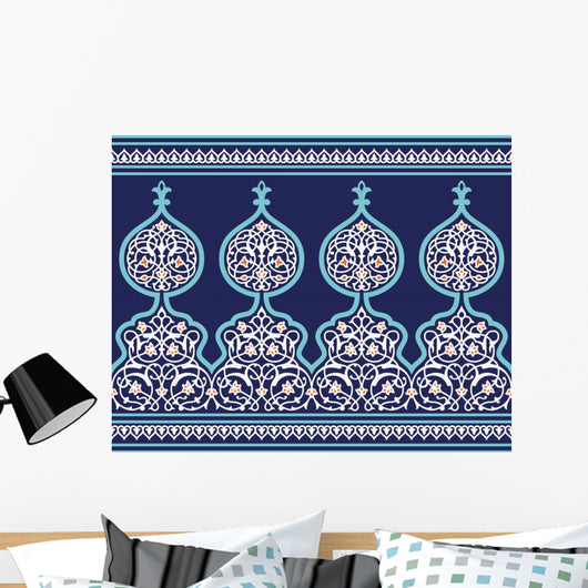 Tanger Seamless Floral Border Wall Decal