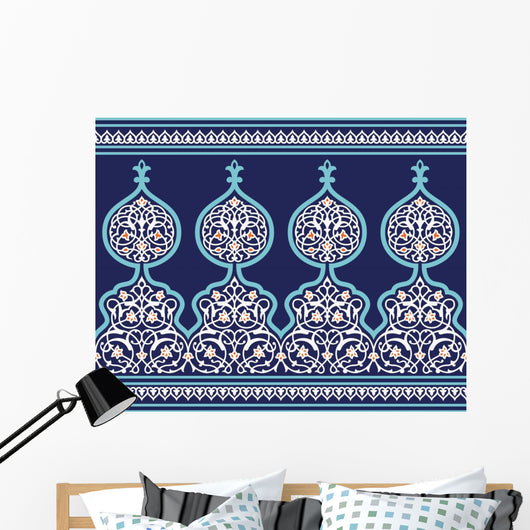 Tanger Seamless Floral Border Wall Decal