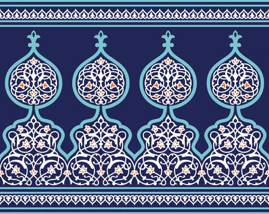 Tanger Seamless Floral Border Wall Decal