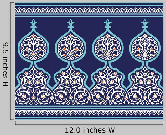 Tanger Seamless Floral Border Wall Decal