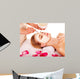 Clay facial mask in beauty spa. Wall Mural