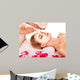 Clay facial mask in beauty spa. Wall Mural