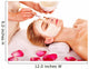 Clay facial mask in beauty spa. Wall Mural