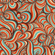 Retro Swirls Seamless Pattern Wall Decal