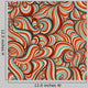 Retro Swirls Seamless Pattern Wall Decal