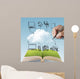 open book of cloud network Wall Mural