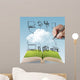 open book of cloud network Wall Mural