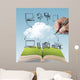 open book of cloud network Wall Mural