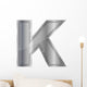 K Diamond Silver Alphabet