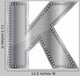 K Diamond Silver Alphabet