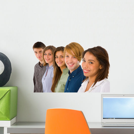 Group Teenagers Wall Mural