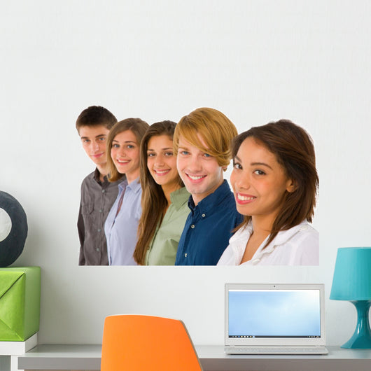 Group Teenagers Wall Mural