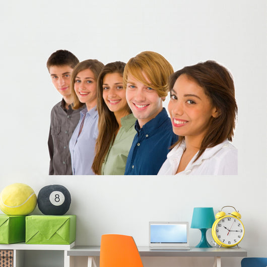 Group Teenagers Wall Mural