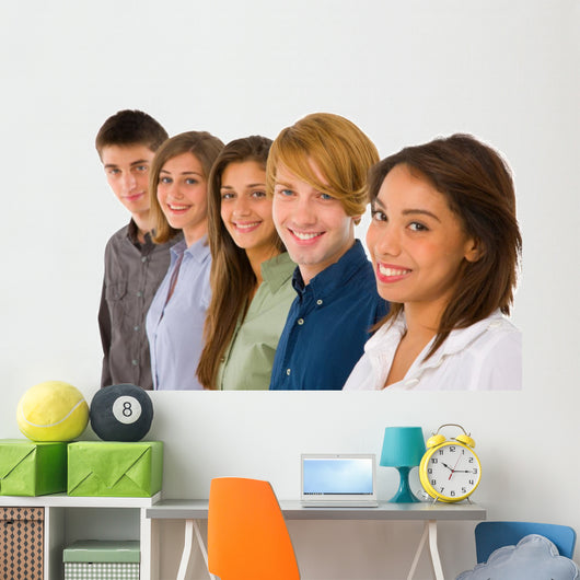 Group Teenagers Wall Mural