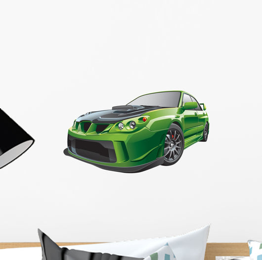 Green Custom Car Wall Decal