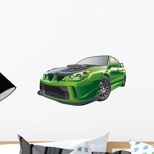Green Custom Car Wall Decal