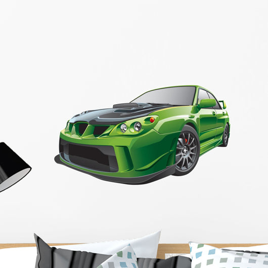 Green Custom Car Wall Decal