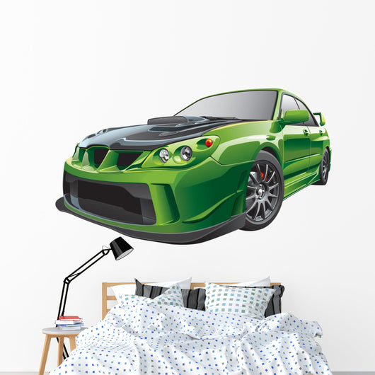 Green Custom Car Wall Decal