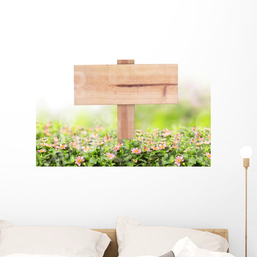 Wooden Sign Wall Mural
