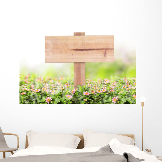 Wooden Sign Wall Mural