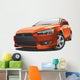 Orange Sport Car Wall Decal