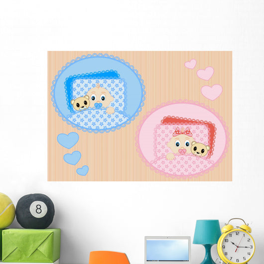 Sleeping Children Wall Mural