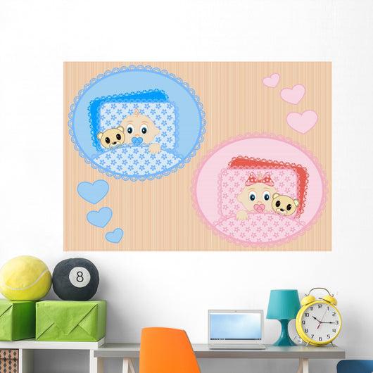Sleeping Children Wall Mural