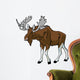 moose on white Wall Decal