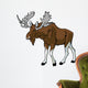 moose on white Wall Decal