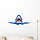 angry shark Wall Decal