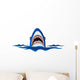 angry shark Wall Decal
