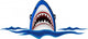 angry shark Wall Decal