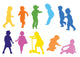 Children playing Wall Decal