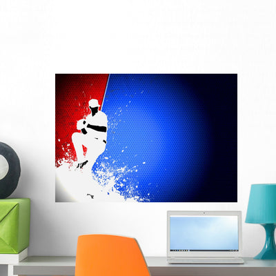 Baseball shown on a wall