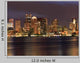Boston Skyline and Inner Harbor at Night Wall Mural