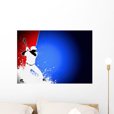 Baseball shown on a wall